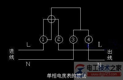 机械式电度表的接线图与接线方法详解