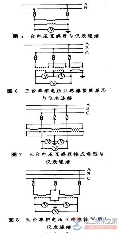 电流互感器与电压互感器的接线方式图解