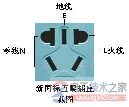 空气开关与插座零线火线地线的接线图解