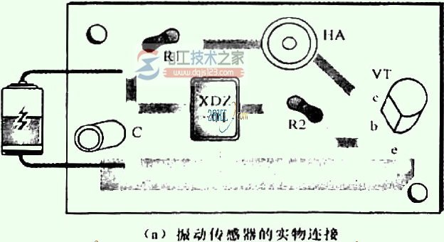 振动传感器的连接关系图解