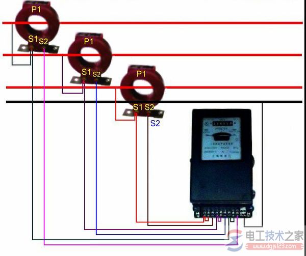三相四线电表接线图接线方法(有无互感器的接线方式)