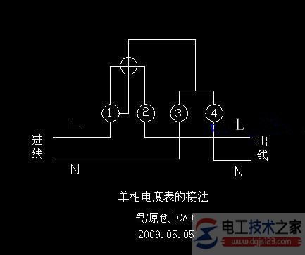 机械式电度表实物接线图_机械式电度表接线方式