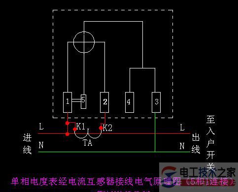 电度表的接线图接线方法大全(单相电表与三相四线电表接线)