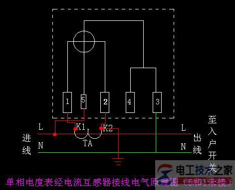 电度表的接线图接线方法大全(单相电表与三相四线电表接线)