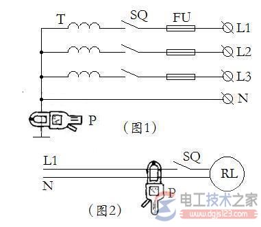 钳形电流表如何判断漏电接地故障点？