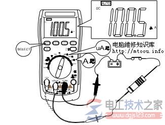 怎么测量电流，万用表测电流的方法图解