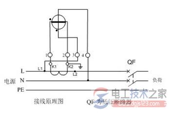 单相电表工作原理_单相电表接线原理图_经互感器接线的有功电度表接线