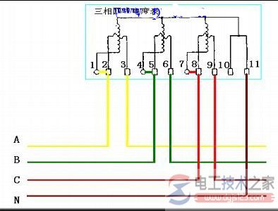 三相电能表接线图与接线方法