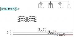 高压三相四线有功电能表经电压互感器和电流互感器的接线图