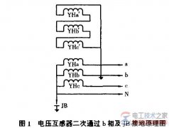 五柱式三相电压互感器接地方式与工作原理