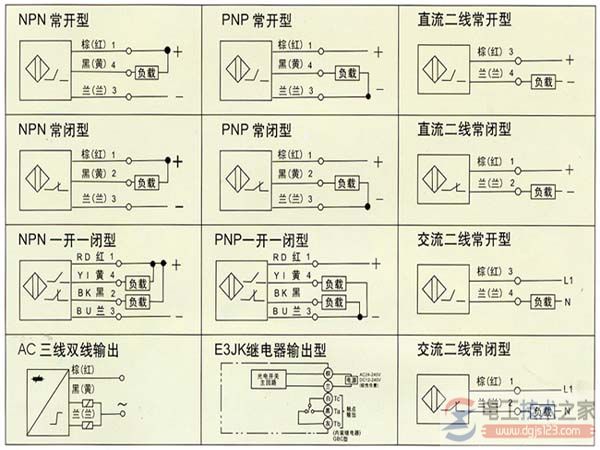 接近开关的接线方法图解