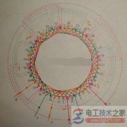 【图】54槽6极电机布线的接线图