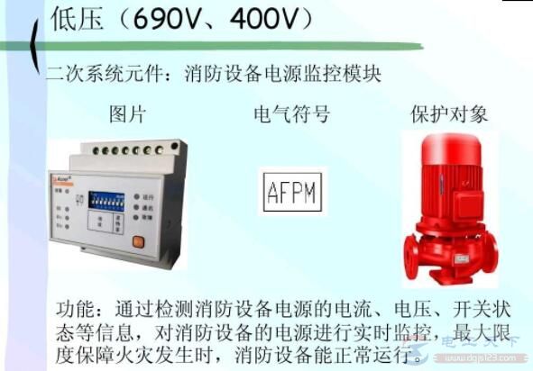 消防设备电源监控模块图片及电气符号