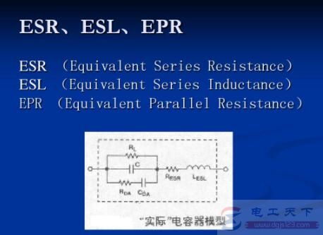 电容数据手册中的ESL代表什么意思