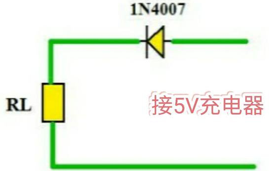 用二极管降压电路给电子钟供电的方法