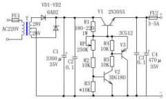 大电流可调稳压电源电路的原理说明