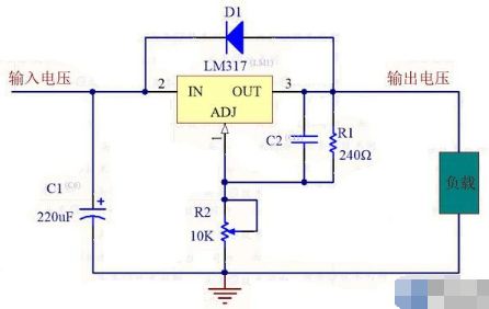 LM317可调电压的输出原理详解 LM317可调电压的输出原理详解