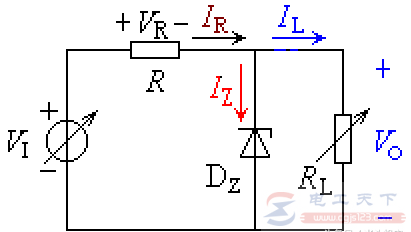 硅稳压二极管稳压电路的工作原理 硅稳压二极管稳压电路的工作原理