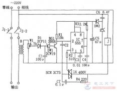 二例限流保护电路图：220V电源限流保护器与逆变电源限流保护电路
