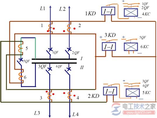 【图】双母线差动保护与比较式母线保护的接线方式