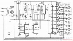 四花样彩灯控制器电路组成及工作原理详解