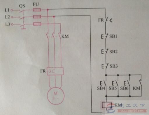 一个超实用的多点控制线路接线图