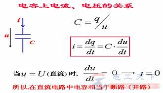 电容器电压与电流之间的关系