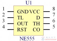 555定时器集成芯片引脚图及引脚功能