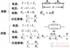 并联电阻与串联电阻的计算公式