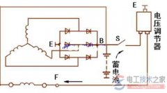 外搭铁交流发电机的励磁电路图