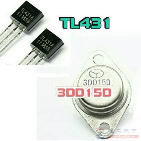 一例用3DD15D制作的可调稳压电源电路图
