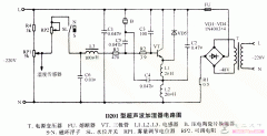 一例D201型超声波微型雾化加湿器的电路图