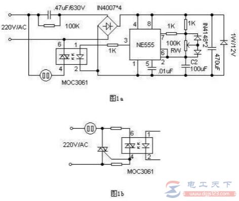 555定时器实现的风扇周波调速电路