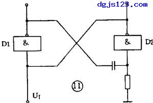 带延时功能的单稳电路(集基耦合单稳电路与集成化单稳电路) 带延时功能的单稳电路(集基耦合单稳电路与集成化单稳电路)