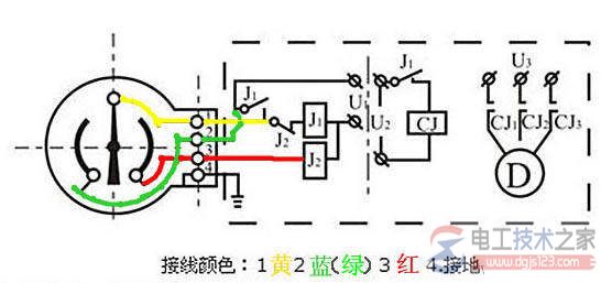 电接点压力表怎么接线，电接点压力表接法图