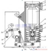 真空断路器内部结构图及编号说明