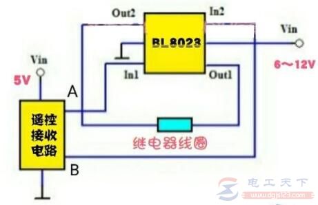 一例专用IC构成的磁保持继电器驱动电路 一例专用IC构成的磁保持继电器驱动电路