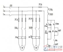 带延时顺启逆停电气原理图的区别