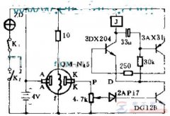 一例简单的矿灯报警电路图