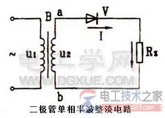 【图】二极管整流电路的组成与电压电流波形图