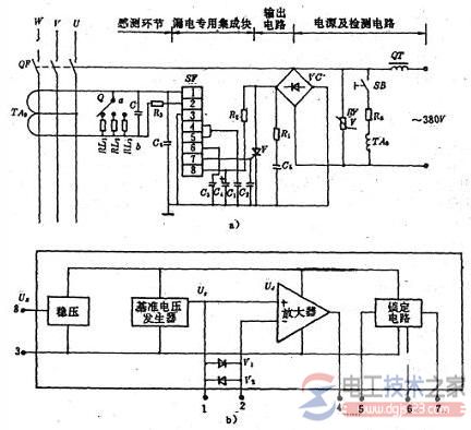 漏电开关的电路结构原理图解