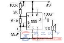 用时基电路555制作的简易催眠器