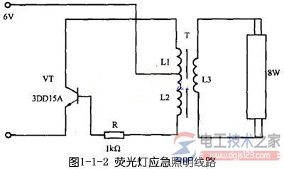 应急照明线路的类型与电路功能图解 应急照明线路的类型与电路功能图解