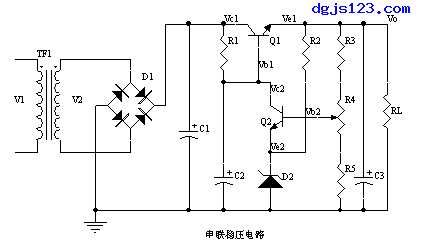 常用电工电路之串联稳压电源