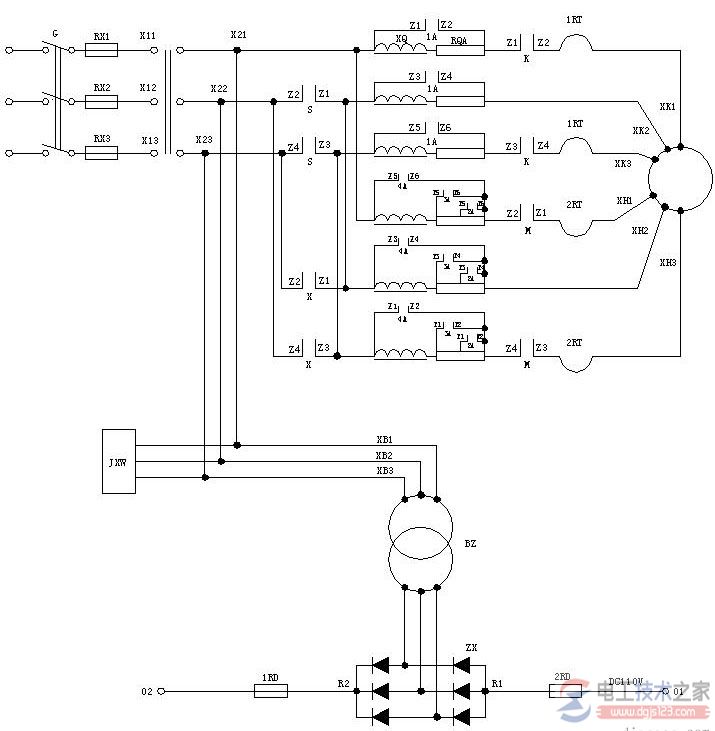 双速电梯电气原理图与plc安装接线图的电路大全 双速电梯电气原理图与plc安装接线图的电路大全