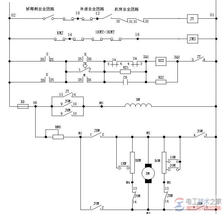 双速电梯电气原理图与plc安装接线图的电路大全 双速电梯电气原理图与plc安装接线图的电路大全