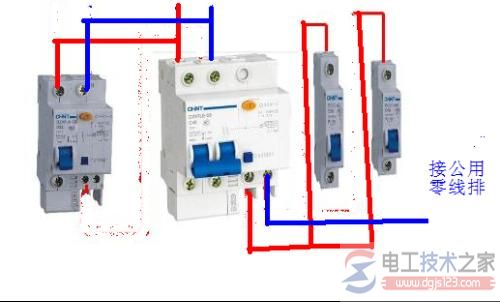 家用漏电断路器接线图实例图解(多图)