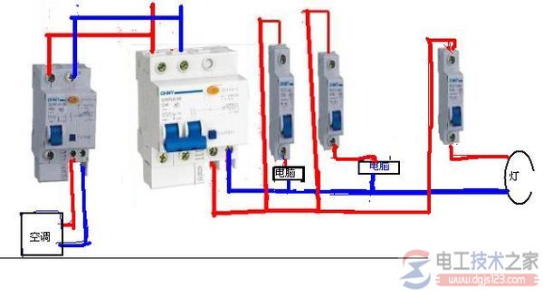 家用漏电断路器接线图实例图解(多图)