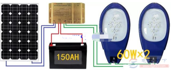 150Ah蓄电池可以接两个太阳能路灯？