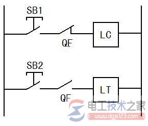 断路器控制回路的原理图，断路器增加防跳回路与闭锁回路